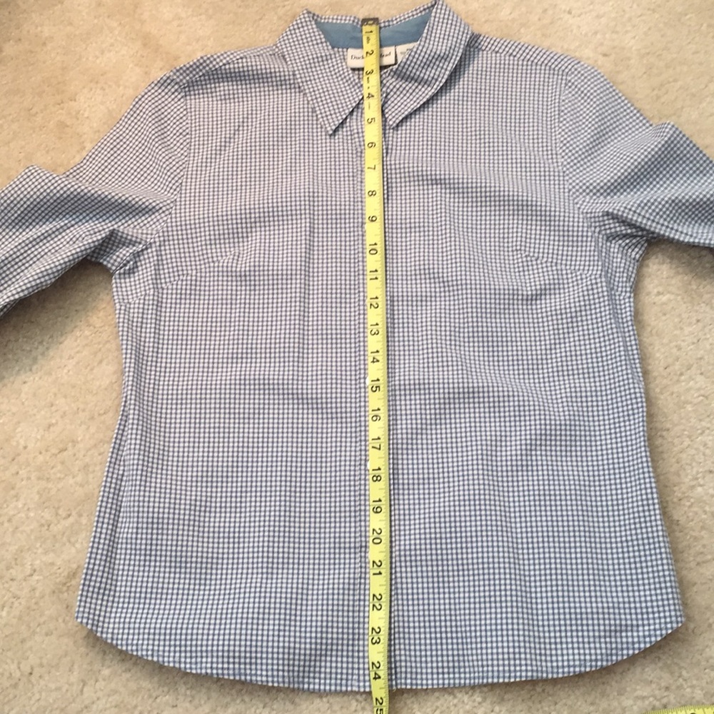 Gingham button down top - Picture 4 of 5